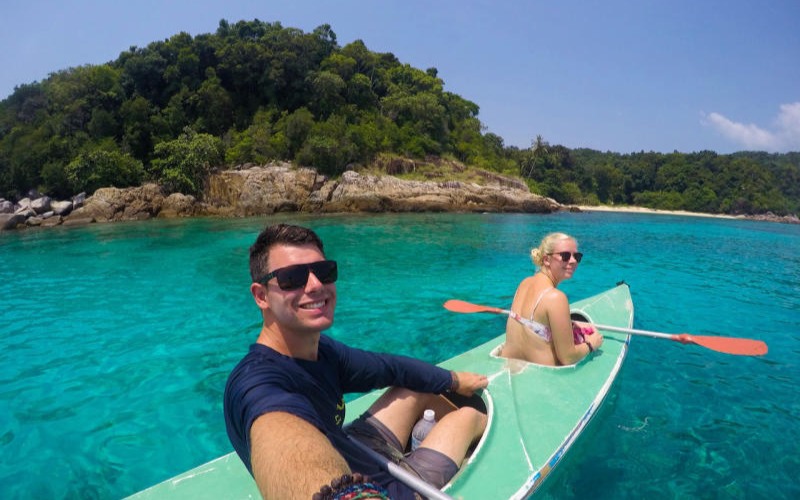 Chèo thuyền Kayak ở quần đảo Perhentian