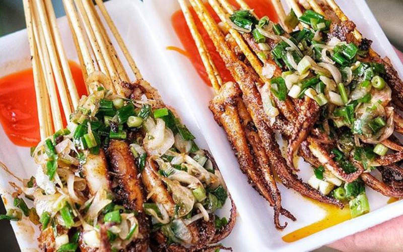 Mực chiên giòn vị Thái
