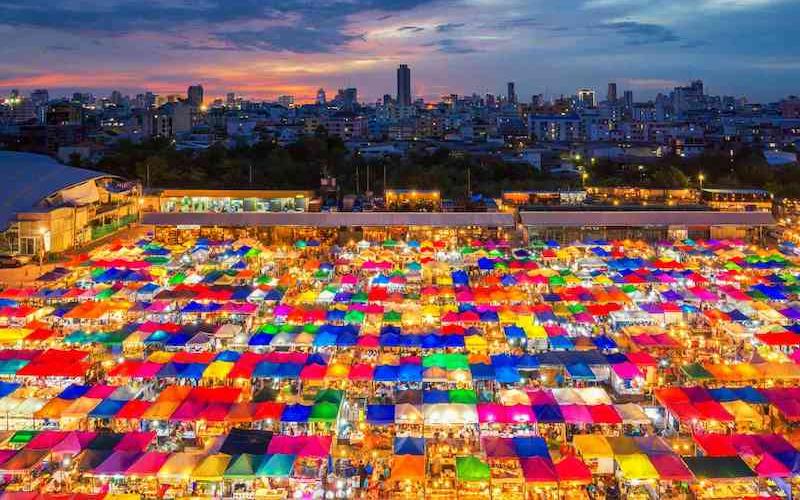 Vị trí chợ Chatuchak ở Bangkok