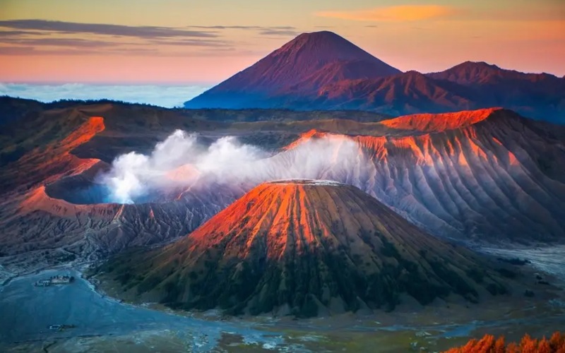 Vị trí núi lửa Bromo Indonesia