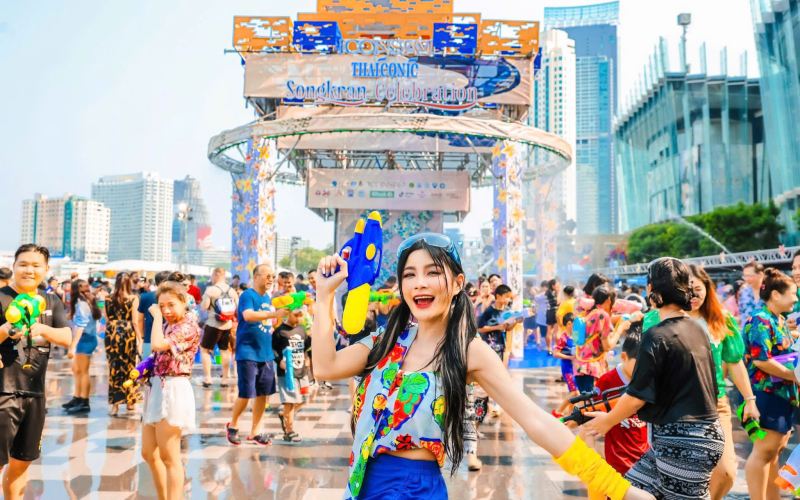 lễ hội té nước Bangkok